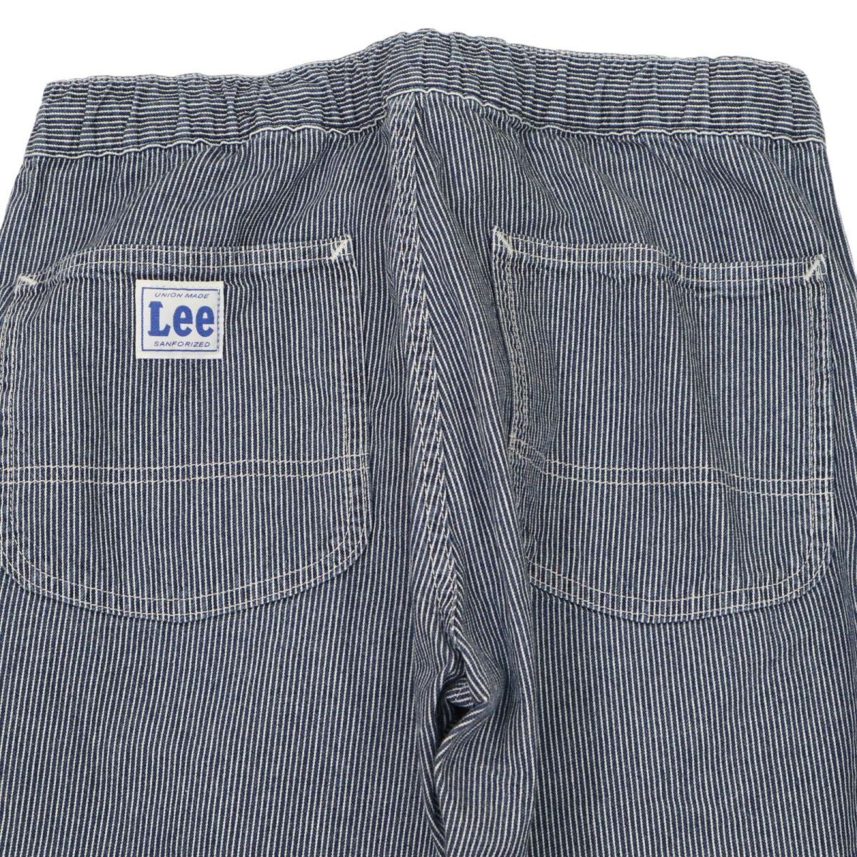 Lee リー LM5932 クロップド丈 ヒッコリー★ ストライプ イージー ベイカー デニム パンツ ジーンズ Sz.S　メンズ 日本製　C4B01089_3#P_画像6