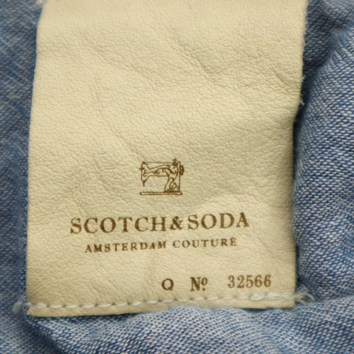 SCOTCH&SODA スコッチ&ソーダ 通年 長袖 USED加工★　ウエスタン チェック シャツ Sz.M　メンズ　C4T02245_3#C_画像5