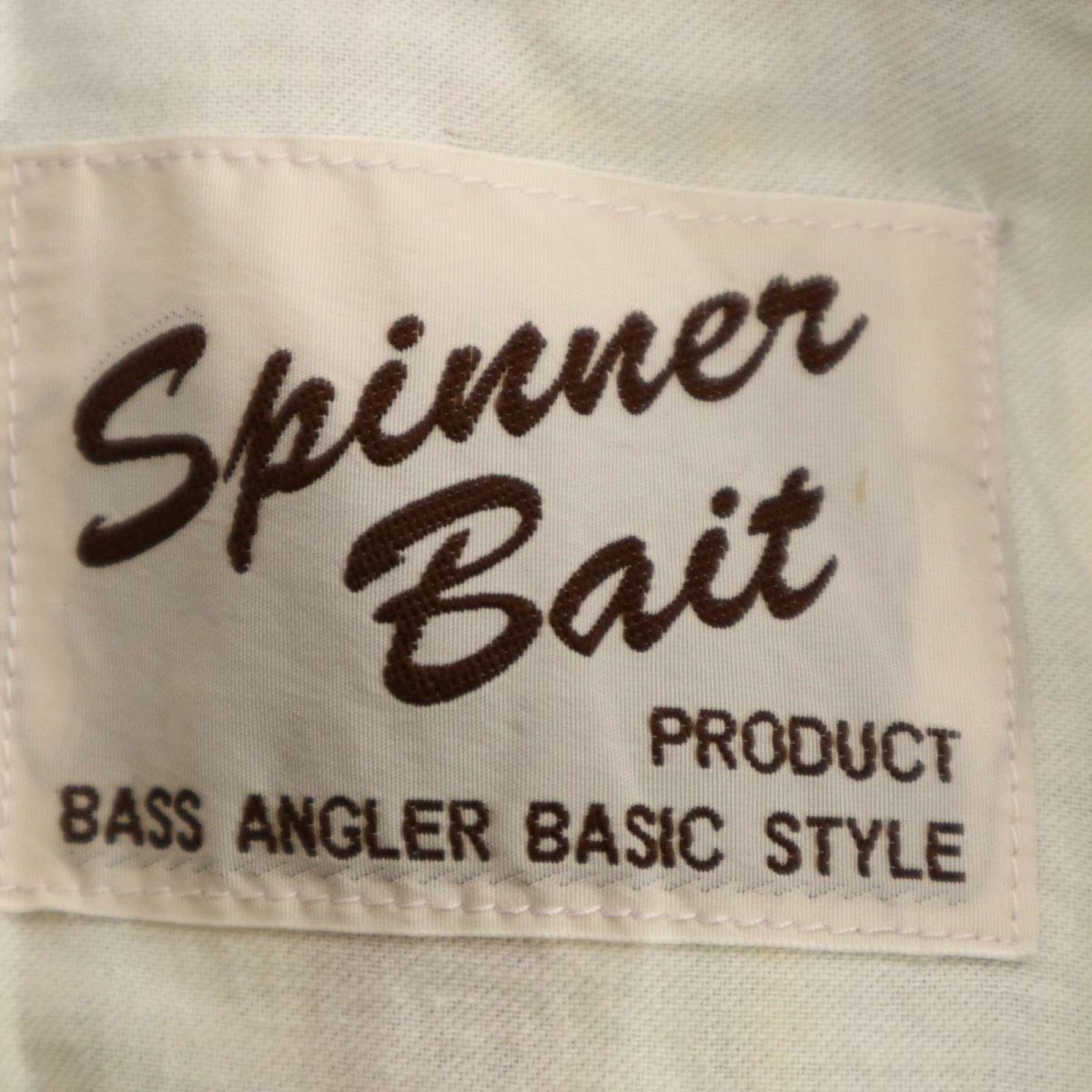 SPINNER BAIT スピナーベイト 春夏 麻リネン100％★ 長袖 チェック シャツ ジャケット Sz.40　メンズ 日本製　C4T02344_3#A_画像5