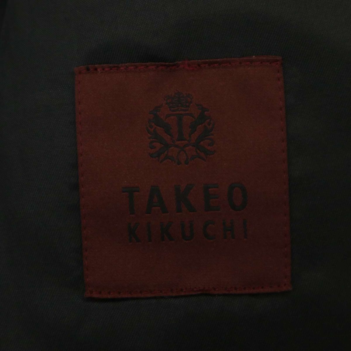 TAKEO KIKUCHI タケオキクチ 通年★ 総裏 2B テーラード ジャケット Sz.3　メンズ 黒　C4T02340_3#O_画像6