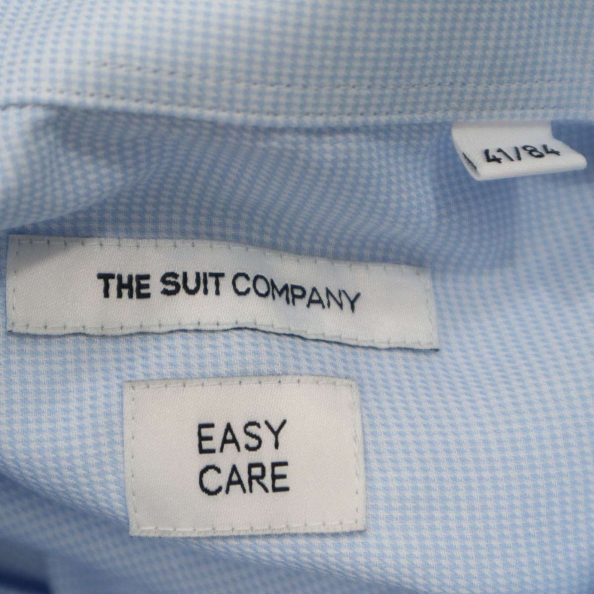 【新品 未使用】 THE SUIT COMPANY スーツカンパニー 通年 EASY CARE 長袖 シャツ Sz.L メンズ ビジカジ C4T02317_3#Cの画像8
