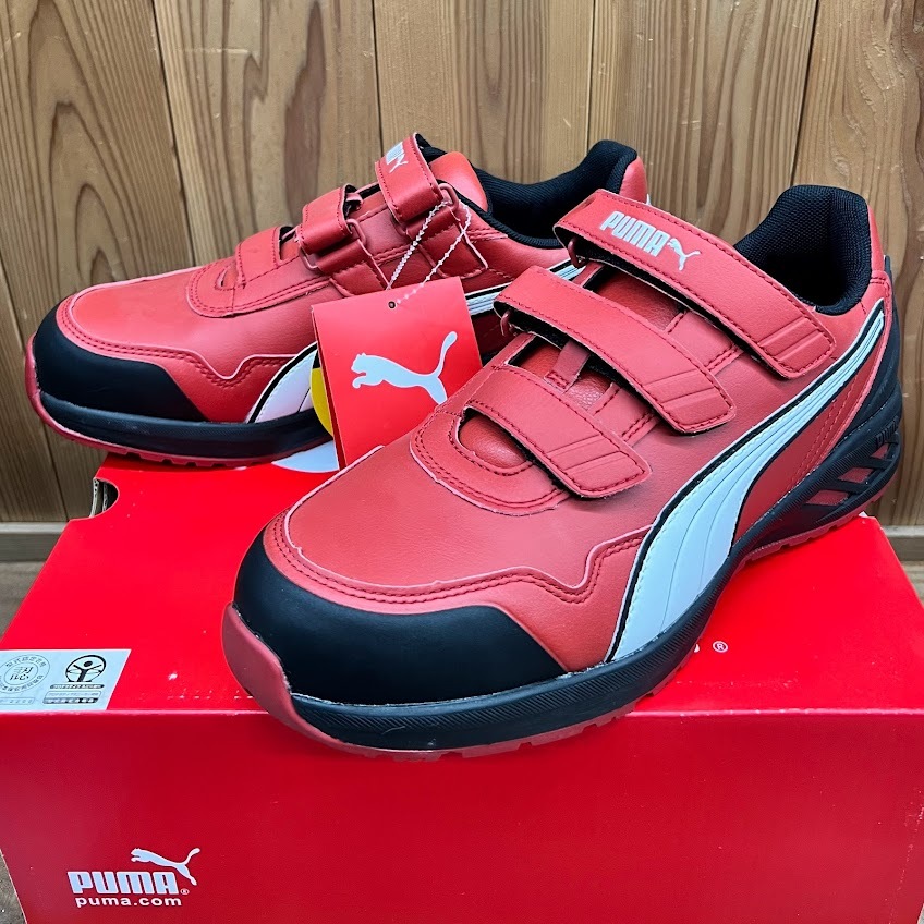 ◆[展示品]PUMA(プーマ) 安全靴 26.5 RIDER 2.0 RED LOW No.64.244.0 /スニーカー・安全スニーカ・レッド・赤_画像1