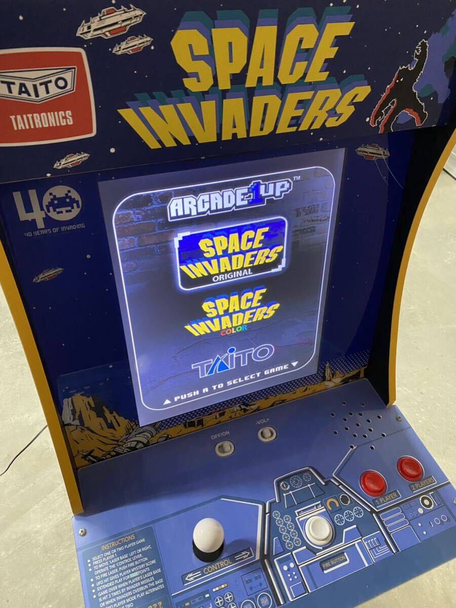 希少 限定復刻 TAITO タイトー ARCADE 1UP スペースインベーダー ゲーム筐体 SPACE INVADERSの画像1