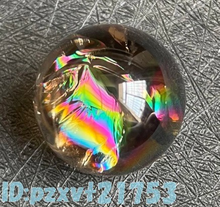 cu1856: 虹色 ボール レインボークリスタル 球 水晶玉 クォーツ スモーキー 水晶 パワーストーン 癒やし 運気アップ 置物 玉 原石 約2.5cmの画像6