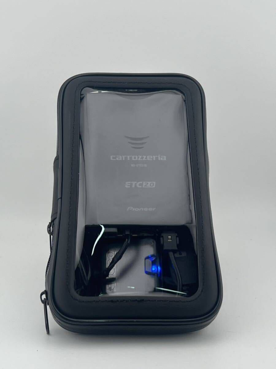 ★ETC2.0★ バイク用　ETC車載器 ETC2.0軽自動車セットアップ　自主運用　USB 防水ケース 付き　バイクETC 落下防止ストラップ_画像2