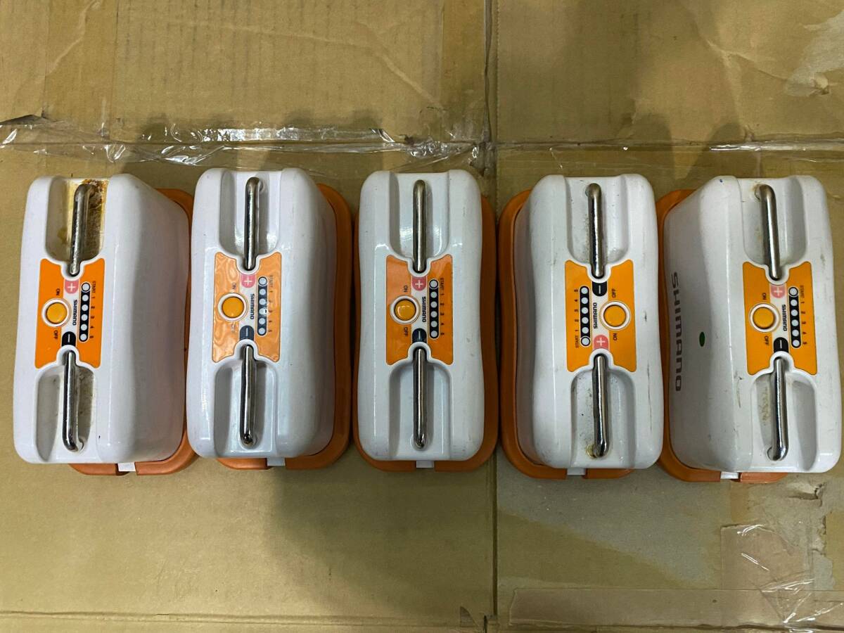 【5個セット】シマノ電力丸 10Ah 14.8V 電動リール 充電式リチウムイオンバッテリー 日本製品　ジャンク _画像1