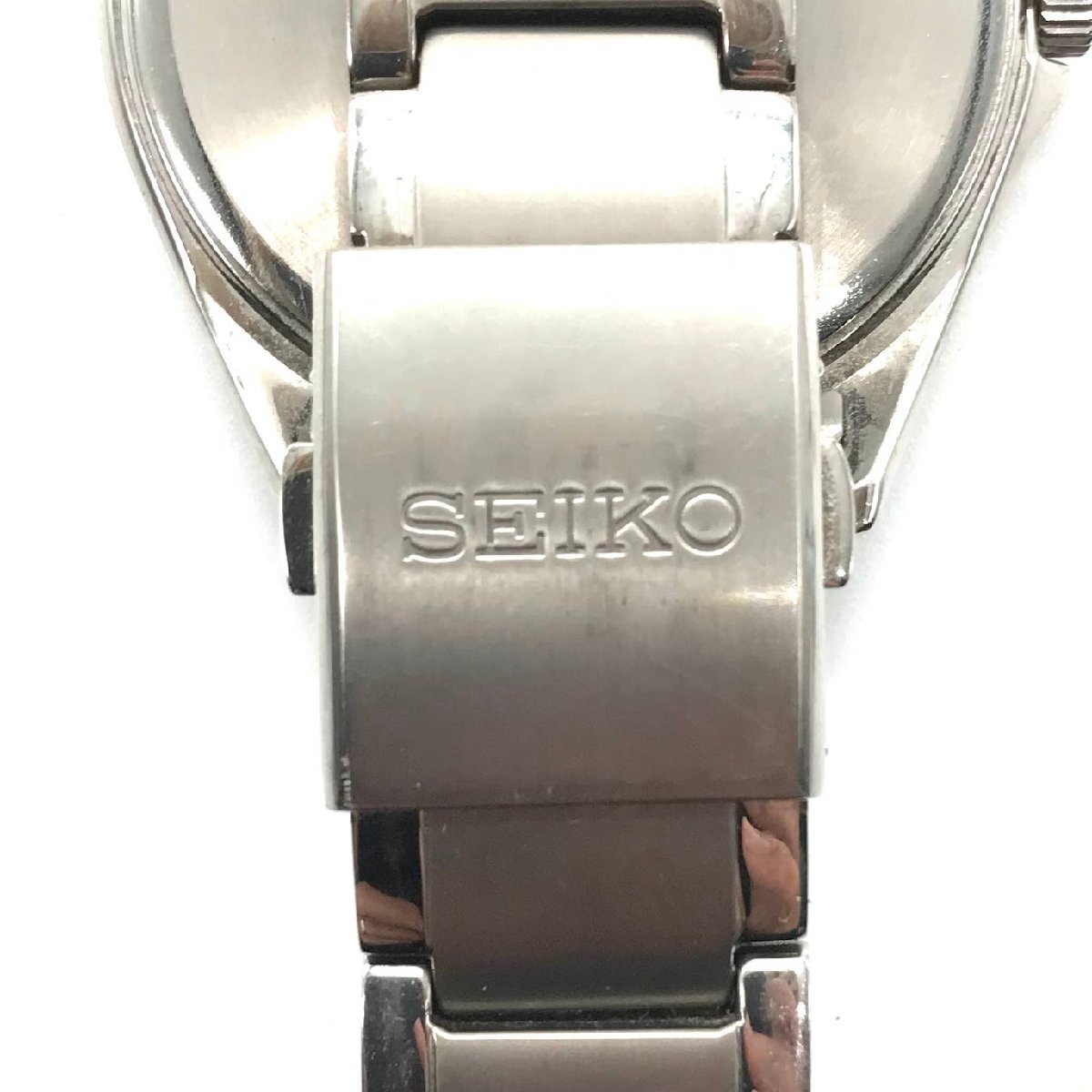 [131-1137] SEIKO/セイコー/セイコーセレクション/ソーラー電波/アナログ/腕時計/7B75-0AA0/裏蓋に記念刻印あり_画像8