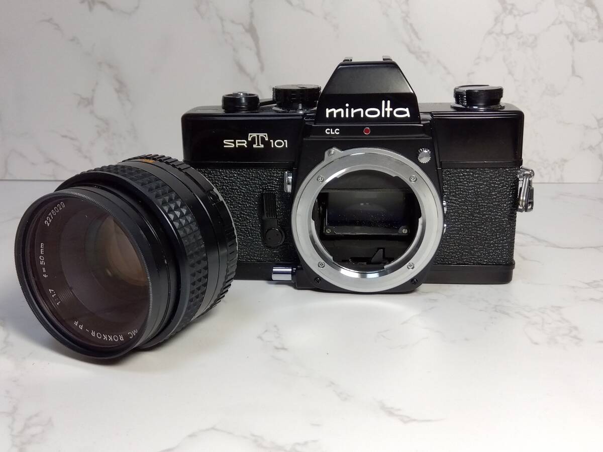 　ミノルタ　フイルムカメラ　minoltaSRT101型ブラック_画像7