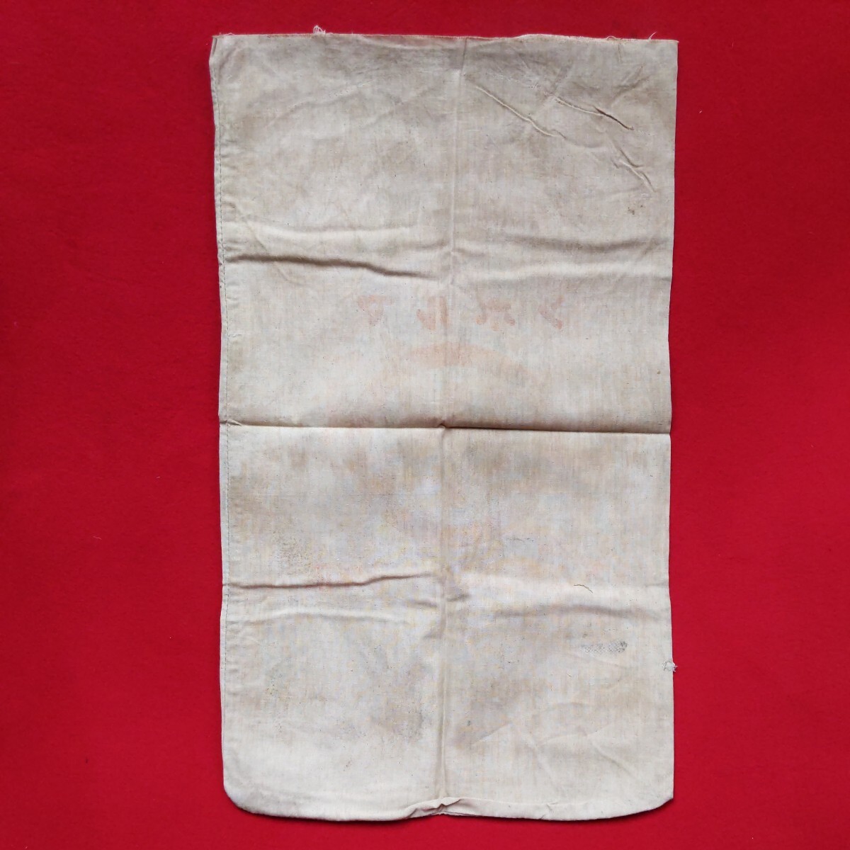 ②希少 戦前 朝鮮総督府検査 米袋 布袋 当時物 時代 仁川 白米 有馬精米部 75cm×45cm_画像6