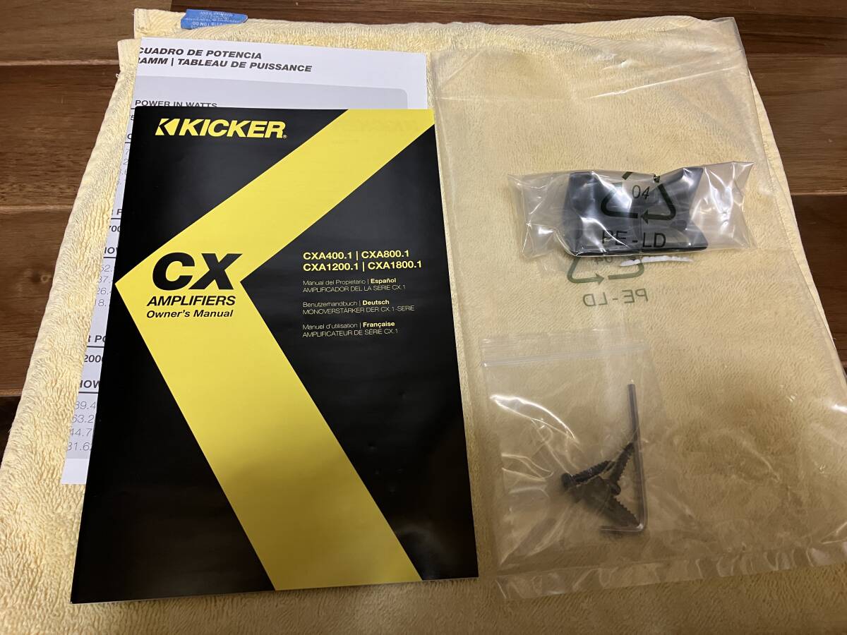 キッカー KICKER CXA800.1 1ch クラスD アンプ_画像6