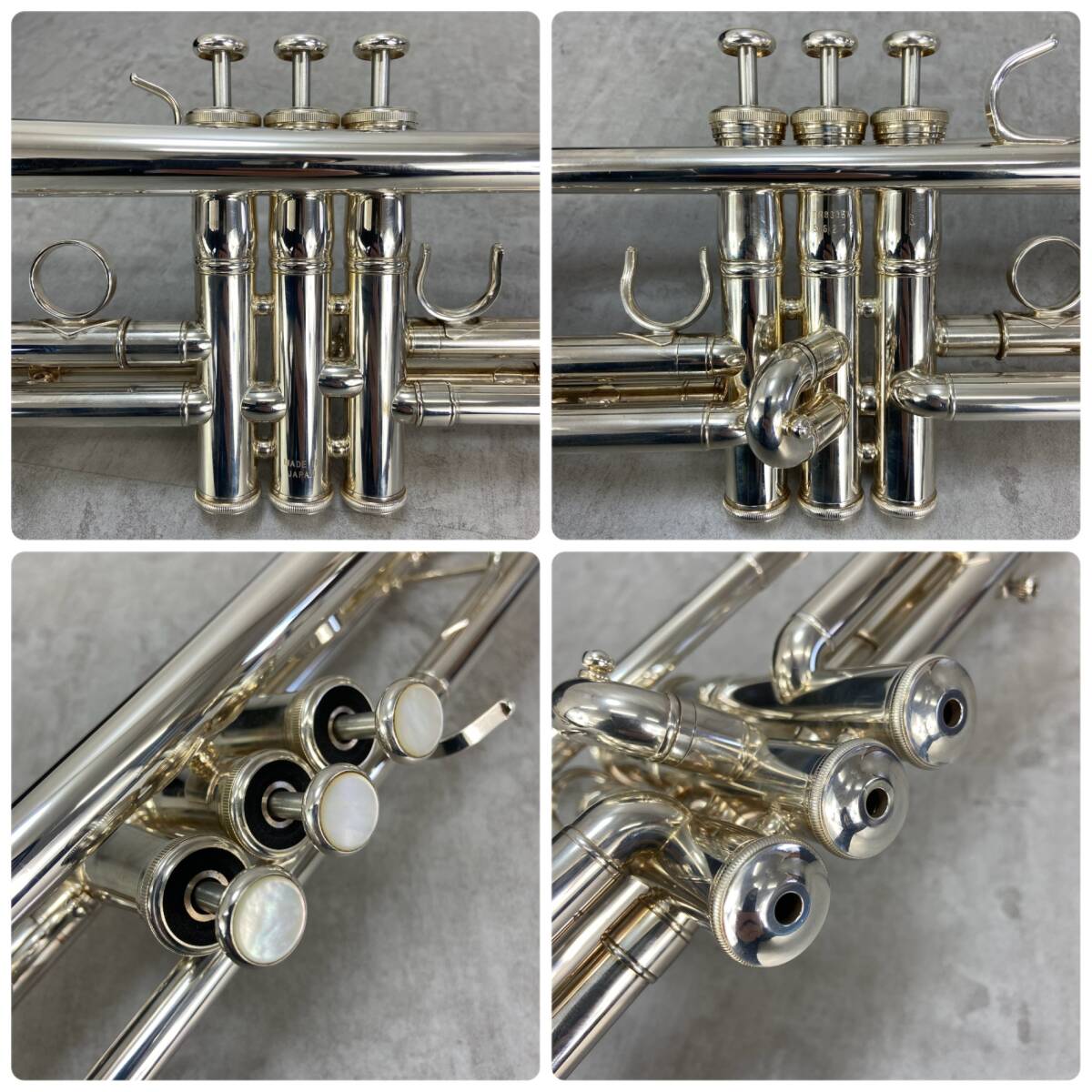 YAMAHA　ヤマハ Xenoシリーズ　ゼノ　B♭トランペット trumpet YTR-8335WS 神代修氏選定品　KMV-14　純正ケース　シルバー　YTベル　ML_画像8