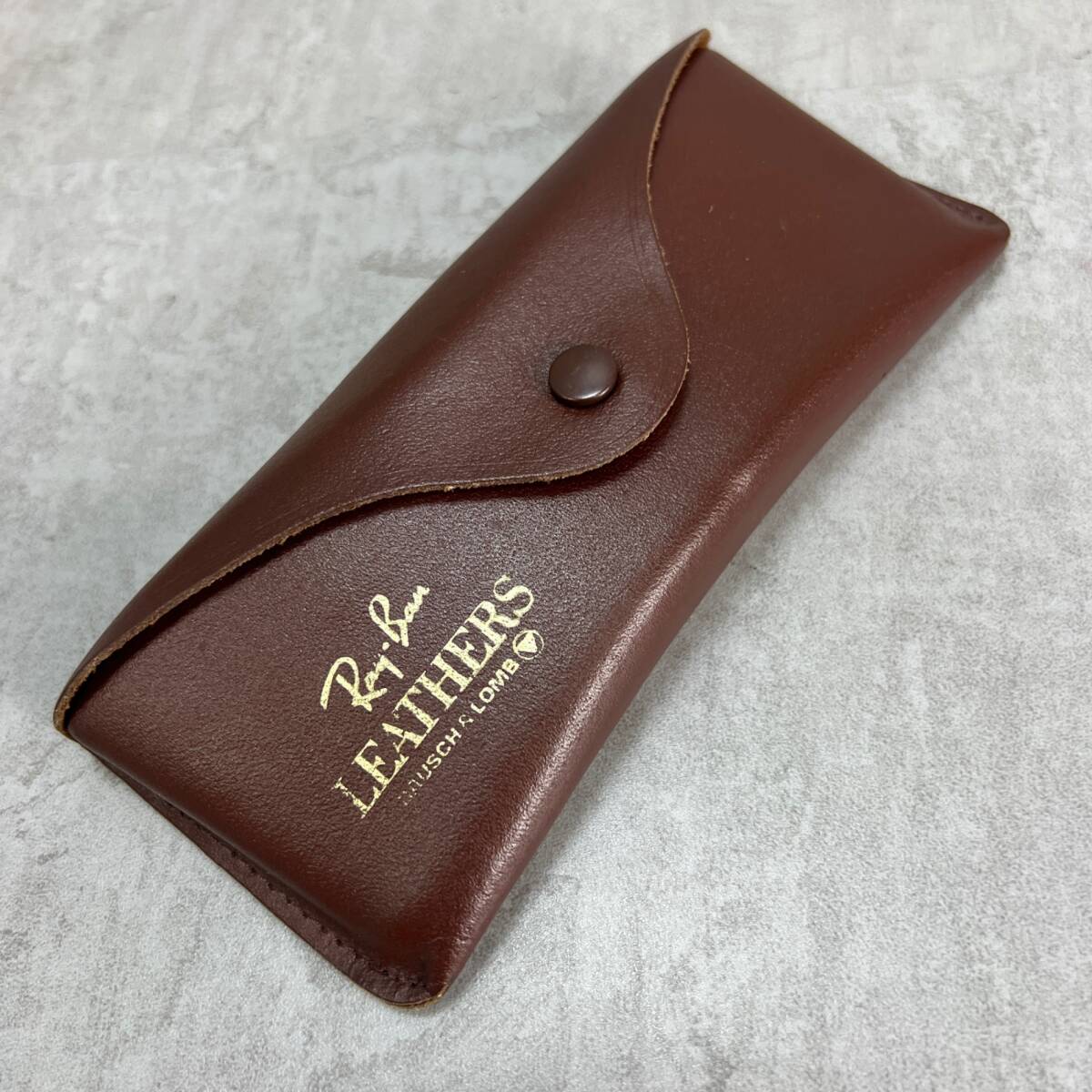 1円〜　Ray Ban レイバン　サングラス LEATHERS BAUSCH＆LOMB レザー　ボシュロム　ケース付き　ブラウン　ティアドロップ　ビンテージ_画像8