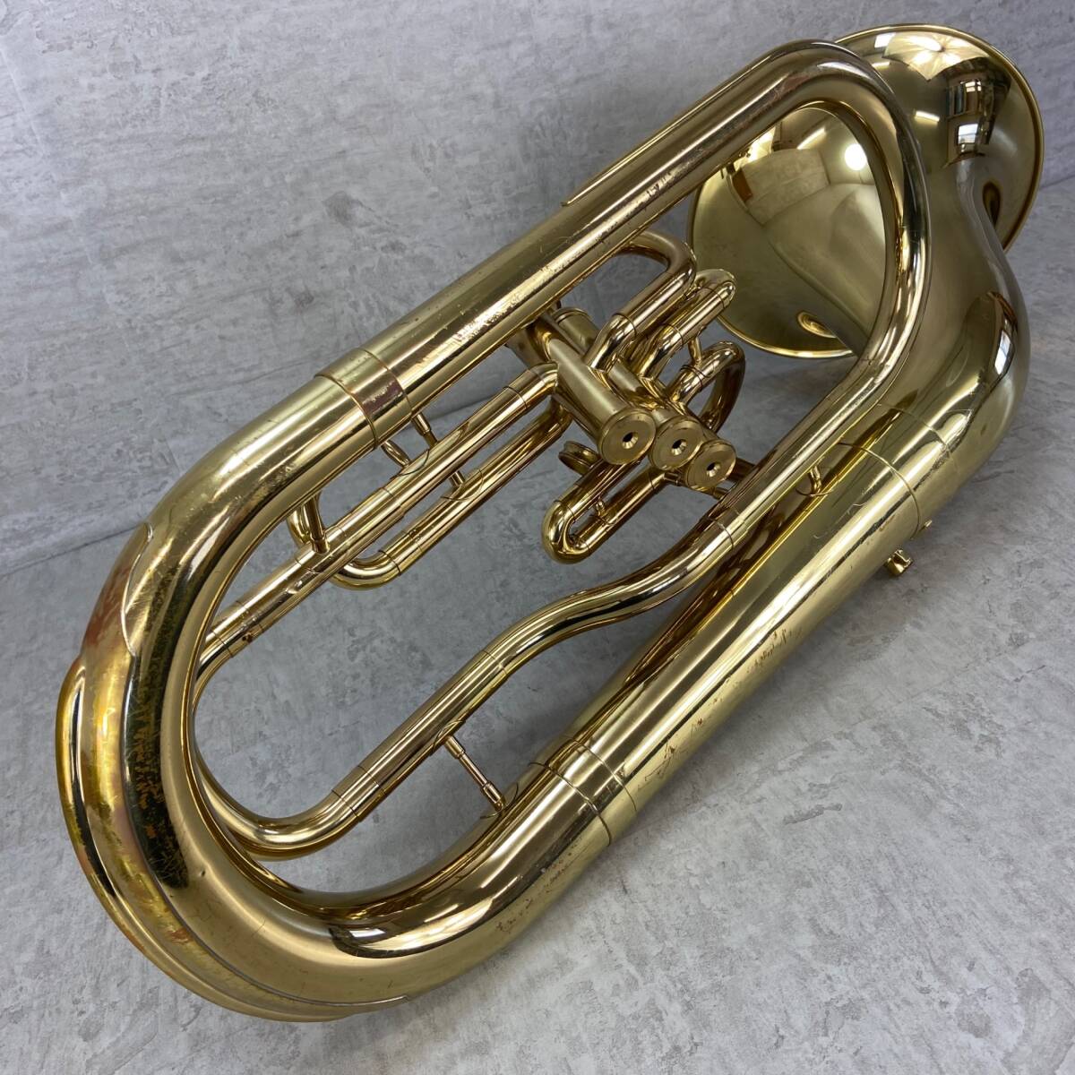 YAMAHA　ヤマハ　YEP-211　ユーフォニアム　euphonium フロントベル　フロントピストン パープルロゴ　紫ロゴ 管楽器　ビンテージ_画像3