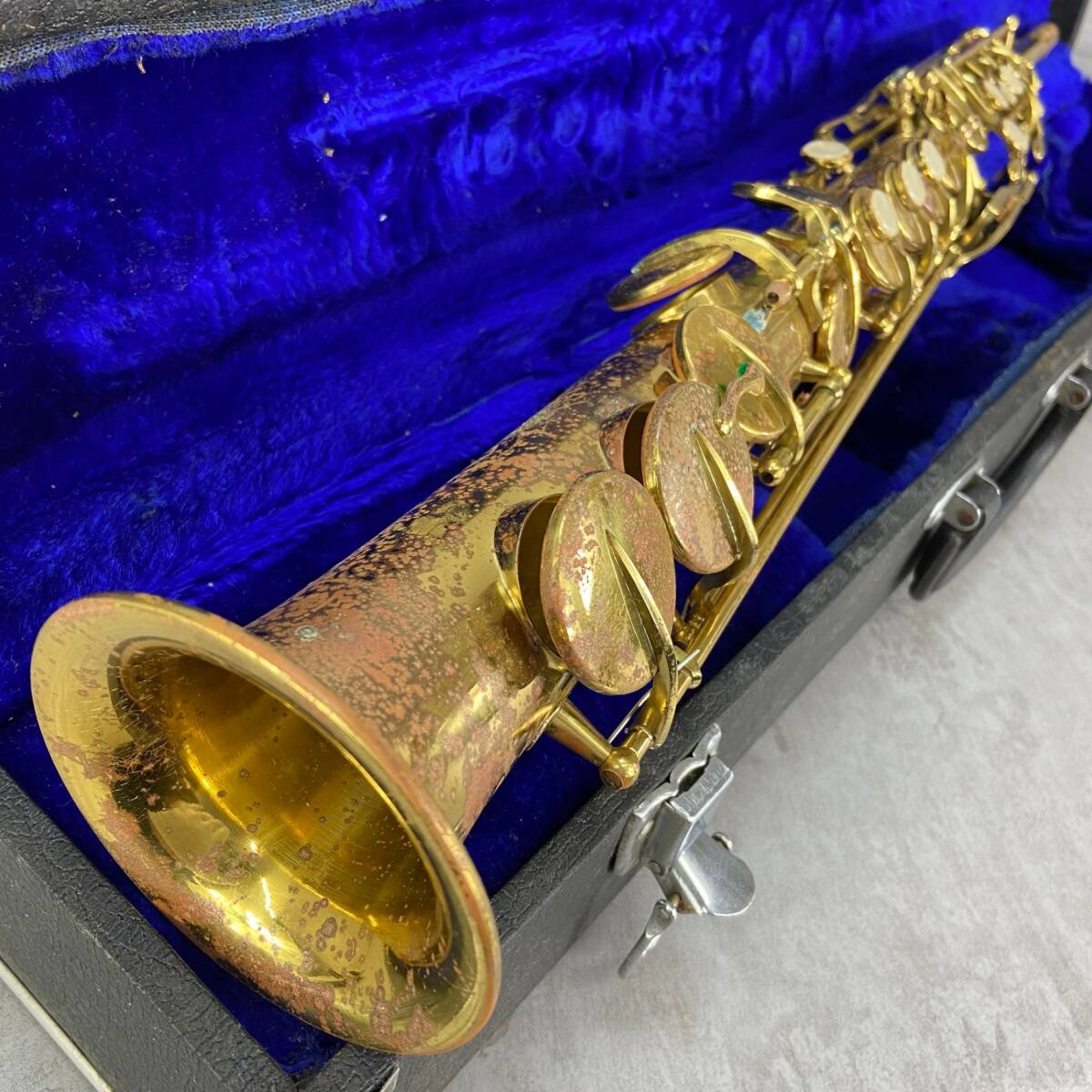 1円〜　SPLENDER スプレンダー　ソプラノサックス　saxophone 管楽器　taiwan 台湾製　未検品ジャンク品_画像1