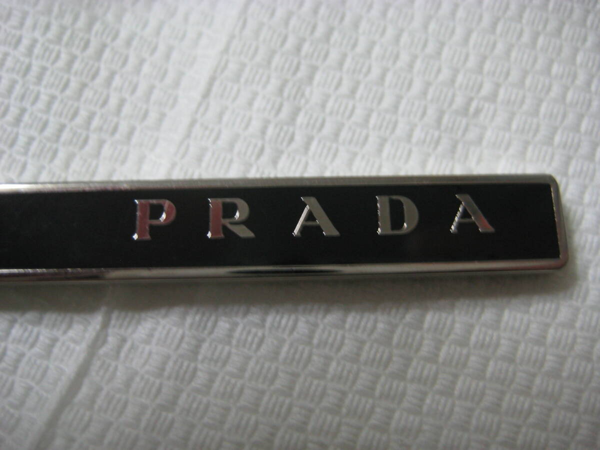 *PRADA Prada key boruda-* black * metal series * use item *