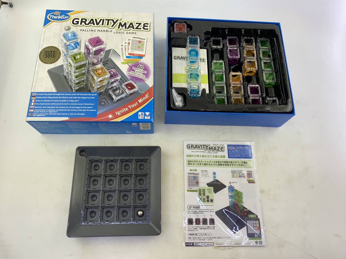 ThinkFun シンクファン Gravity Maze グラビティ・メイズ 中古 立体 ブロック パズル 知育玩具_画像1