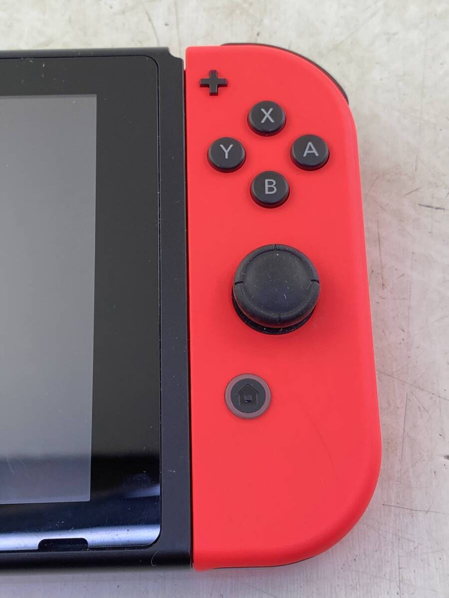  【１円～】Nintendo Switch スイッチ 強化型 2020年製 / Joy-Con充電グリップ 動作確認済 ネオンブルー セーフティガイド欠品 / 任天堂_画像5