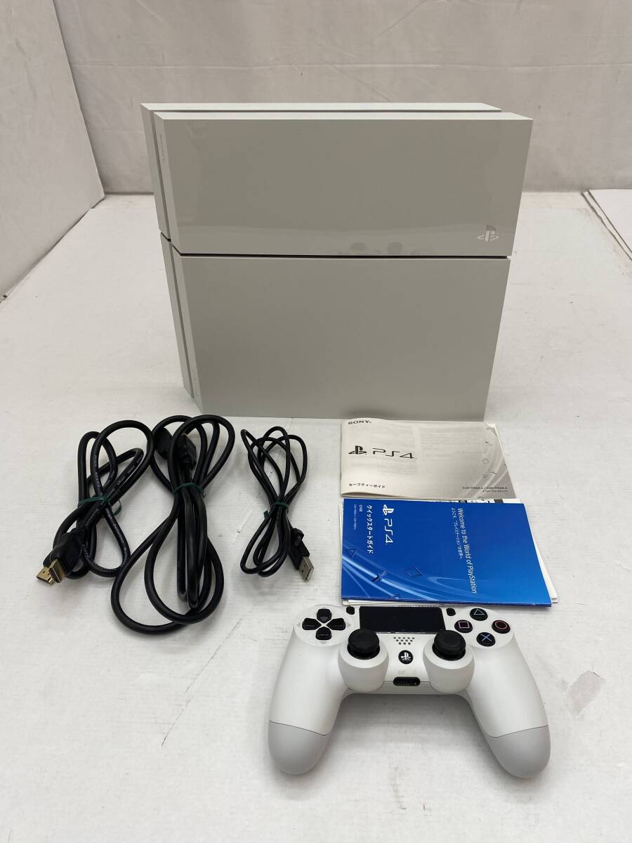 【１円～】PS4 PlayStation４ 500GB CUH-1100A ホワイト 中古 プレステ4 プレイステーション4_画像2