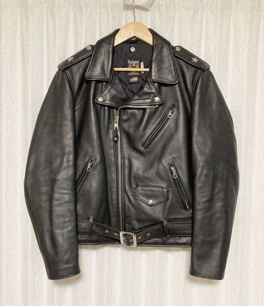 SCHOTTショット 牛革レザーライダースジャケット44 SCHOTTショット 牛革レザーライダースジャケット44
