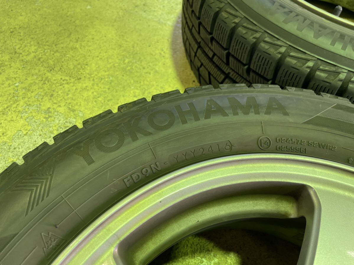 195/65R15 スタッドレスタイヤ4本セット　5Hマルチ　6.5JJ オフセット45 YOKOHAMA ice GUARD E・S VIOLENTO 2016年製　_画像6