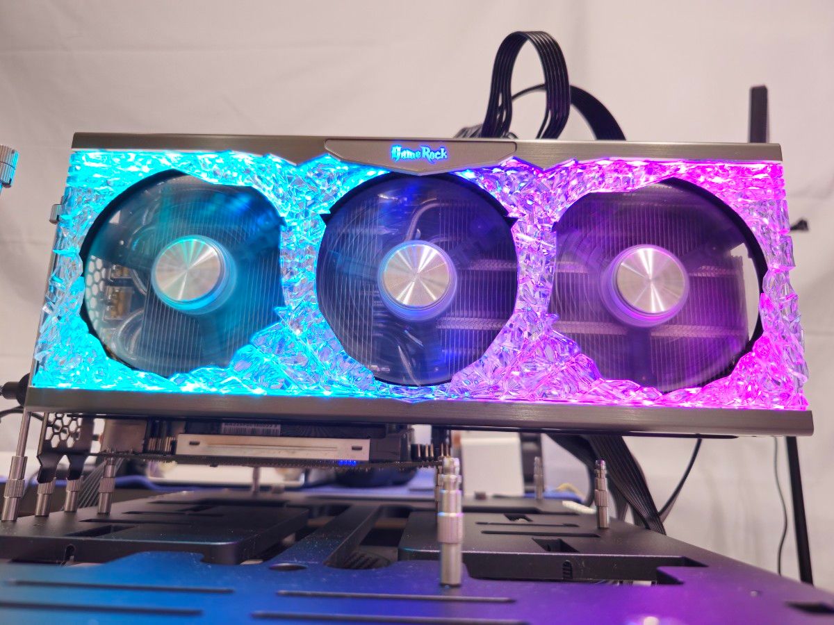 Palit GeForce RTX 3080 GAMEROCK GDDR6X 10GB LHR版 動作確認 Palit GeForce RTX 3080 GAMEROCK GDDR6X 10GB LHR版 動作確認