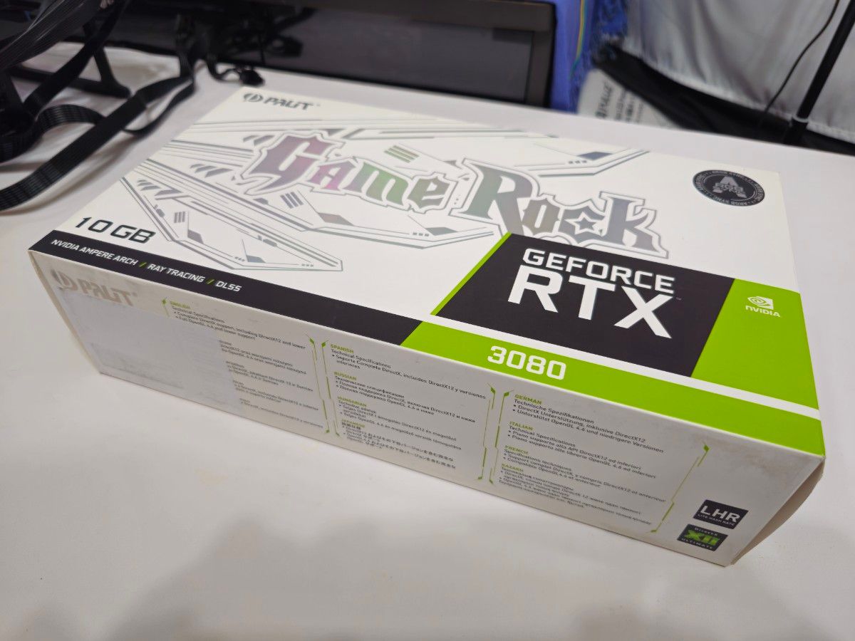 Palit GeForce RTX 3080 GAMEROCK GDDR6X 10GB LHR版 動作確認 Palit GeForce RTX 3080 GAMEROCK GDDR6X 10GB LHR版 動作確認