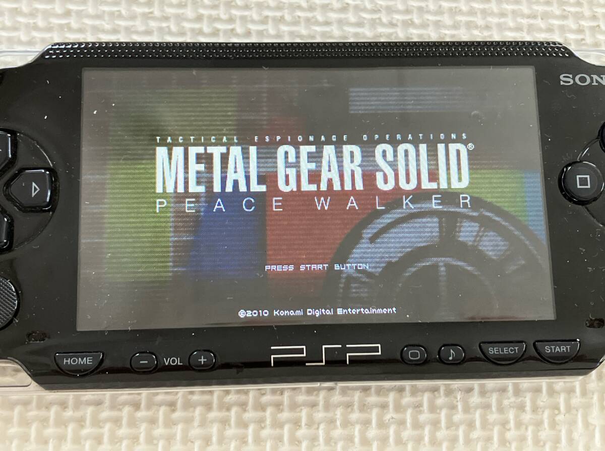 24-PSP-09　プレイステーションポータブル　メタルギアソリッド ピースウォーカー　動作品　PSP