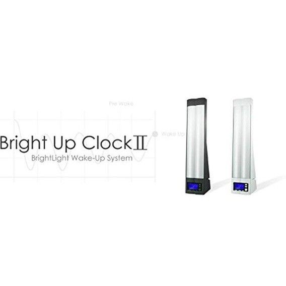 Bright Up ClockⅡ ブライトアップクロックⅡ 光と音の目覚まし時計  ホワイト