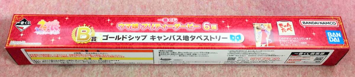 送350円～ 希少品! ウマ娘 プリティーダービー「ゴールドシップ レッドドレスver.」キャンバス地 イラスト タペストリー 59×42cm　美少女_画像5