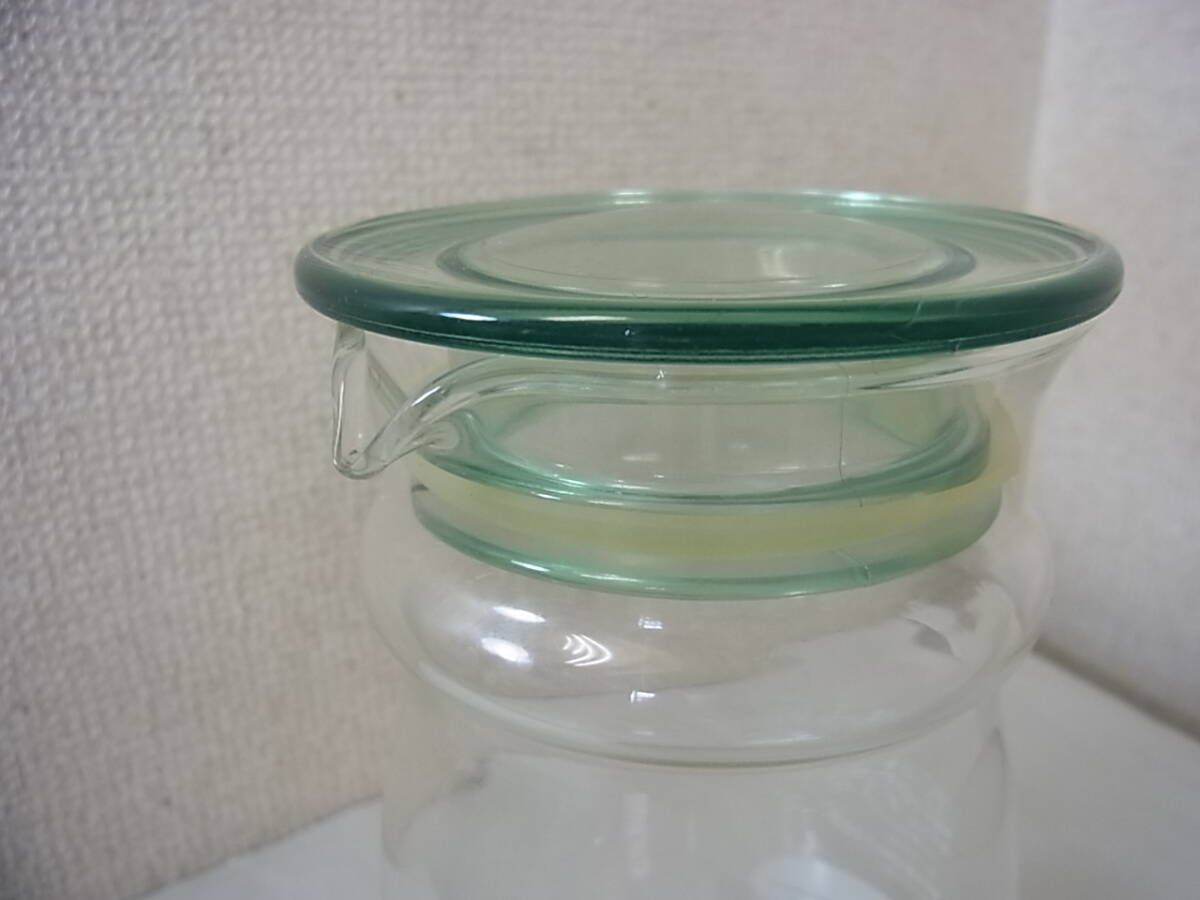 160309H04-0317H-A1□PYREX□パイレックス　熱湯用　容器　計量　蓋つき　日本製　保存容器　保存瓶_画像2