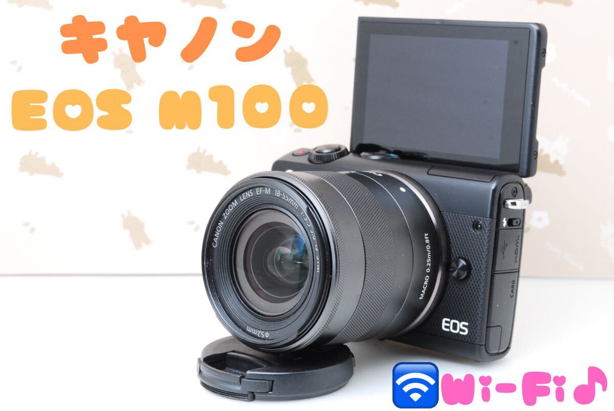 美品 Canon EOS M100 高機能ミラーレス一眼レフカメラ 自撮り 美品 Canon EOS M100 高機能ミラーレス一眼レフカメラ 自撮り