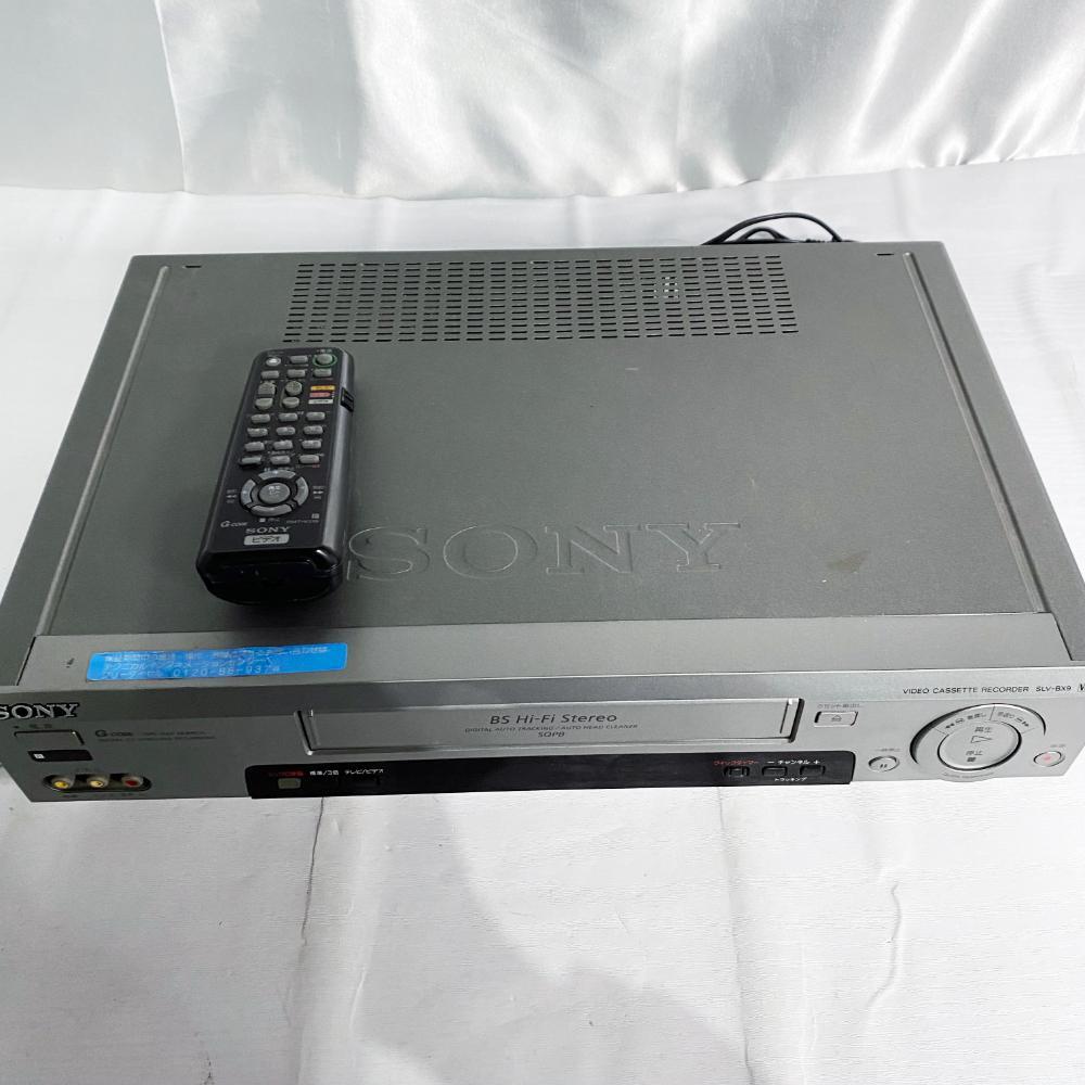 ★ 中古★SONY ソニー VHSビデオデッキ ビデオカセットレコーダー リモコン付【SLV-BX9】D6DG_画像1