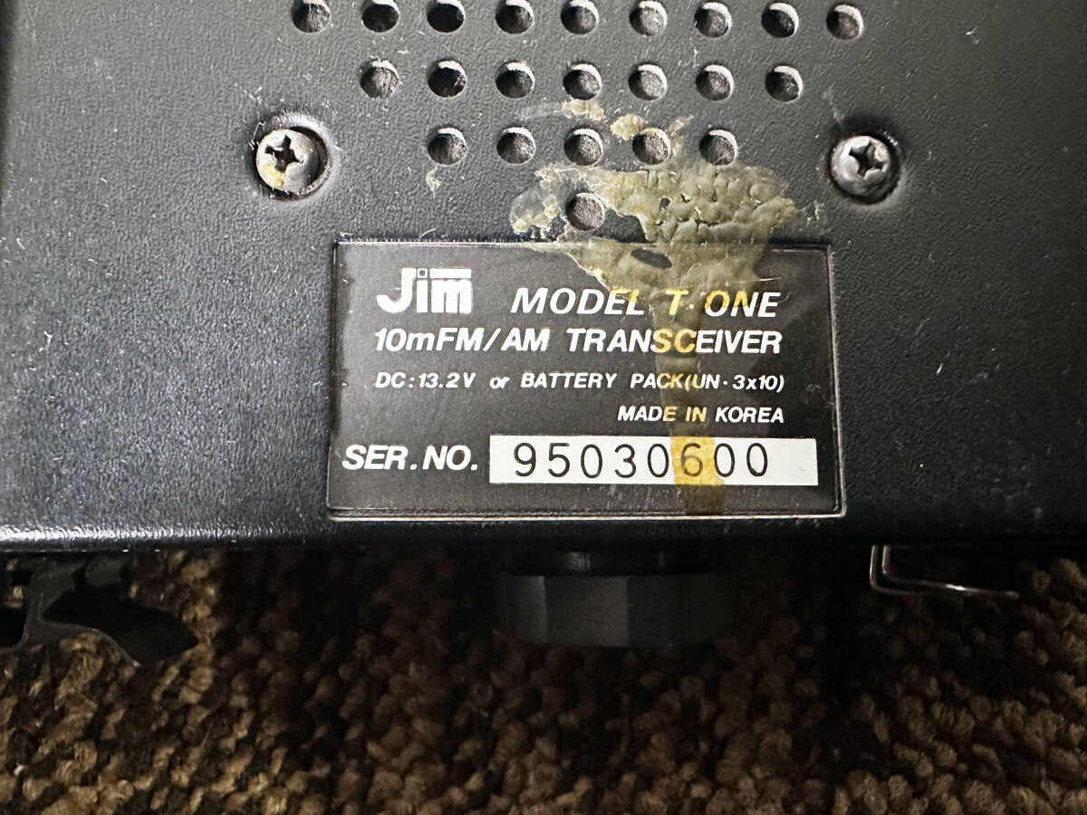 ◎★ 中古★Jim T-ONE 10m FM/AM トランシーバー 本体【T・ONE】D2KD_画像10