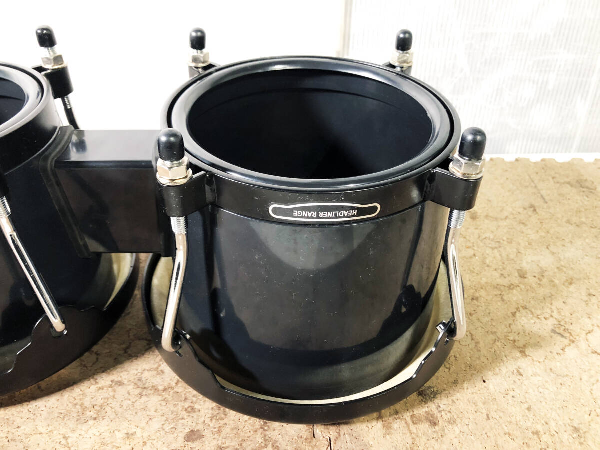 ◎★ 中古★2個セット！ MEINL/マイネル ボンゴ 打楽器 ブラック 専用収納ケース付き【打楽器セット】D5WPの画像9