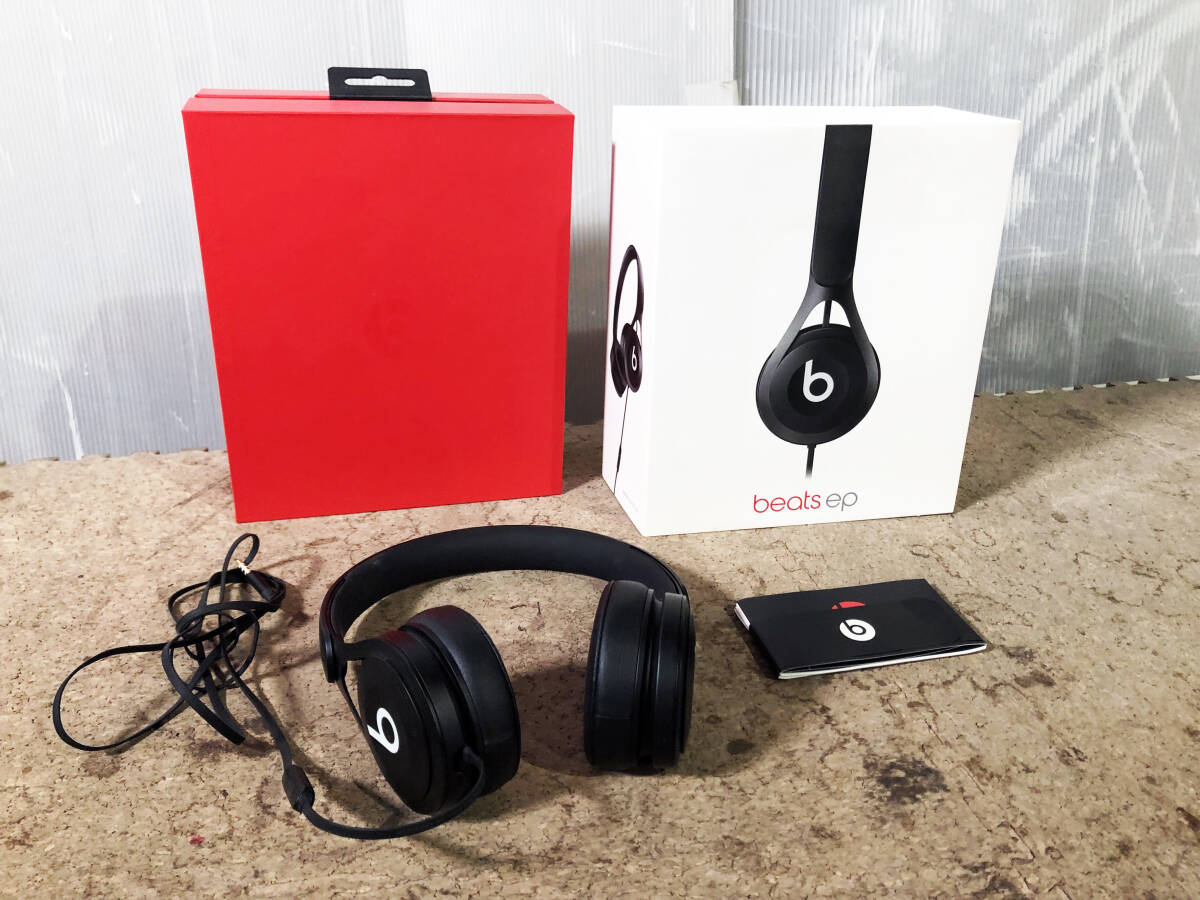 ◎★ 中古★beats by dr.dre/ビーツ　Beats EP.　ヘッドフォン　マットブラック　元箱付き【A1746】D5IM_画像1