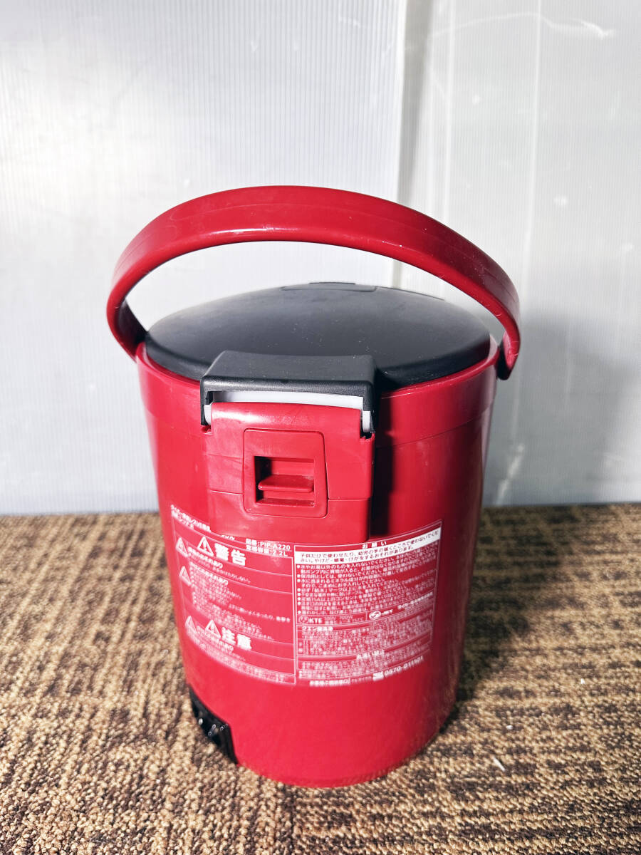 ** used *TIGER/ Tiger ... san steam less VE electric ... bin thermos bottle electric Pod red [PIP-A220]D5OI