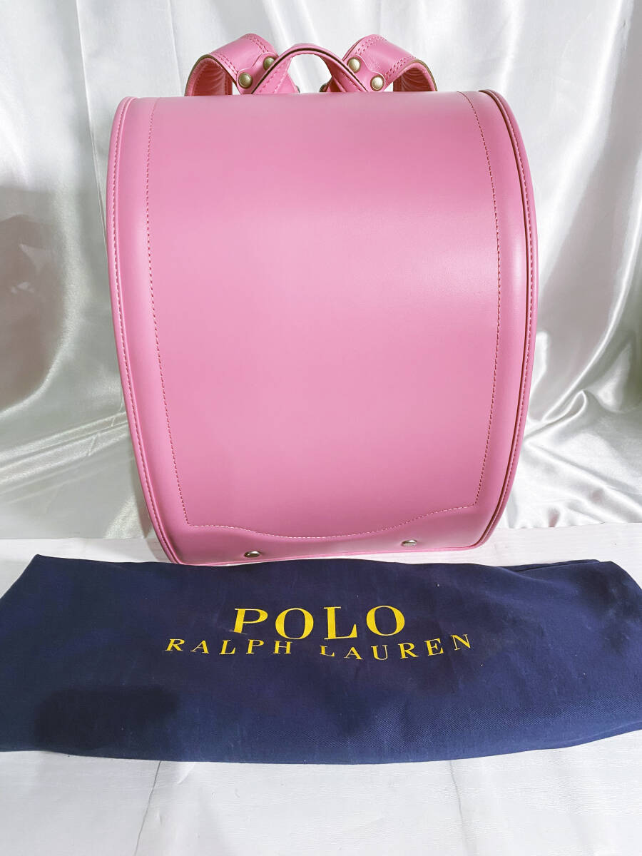 ◎★新品未使用★POLO Ralph Lauren ランドセル ピンク フローラルコレクション 横20 縦35 幅26cm【POLO/ランドセル】D63Bの画像1