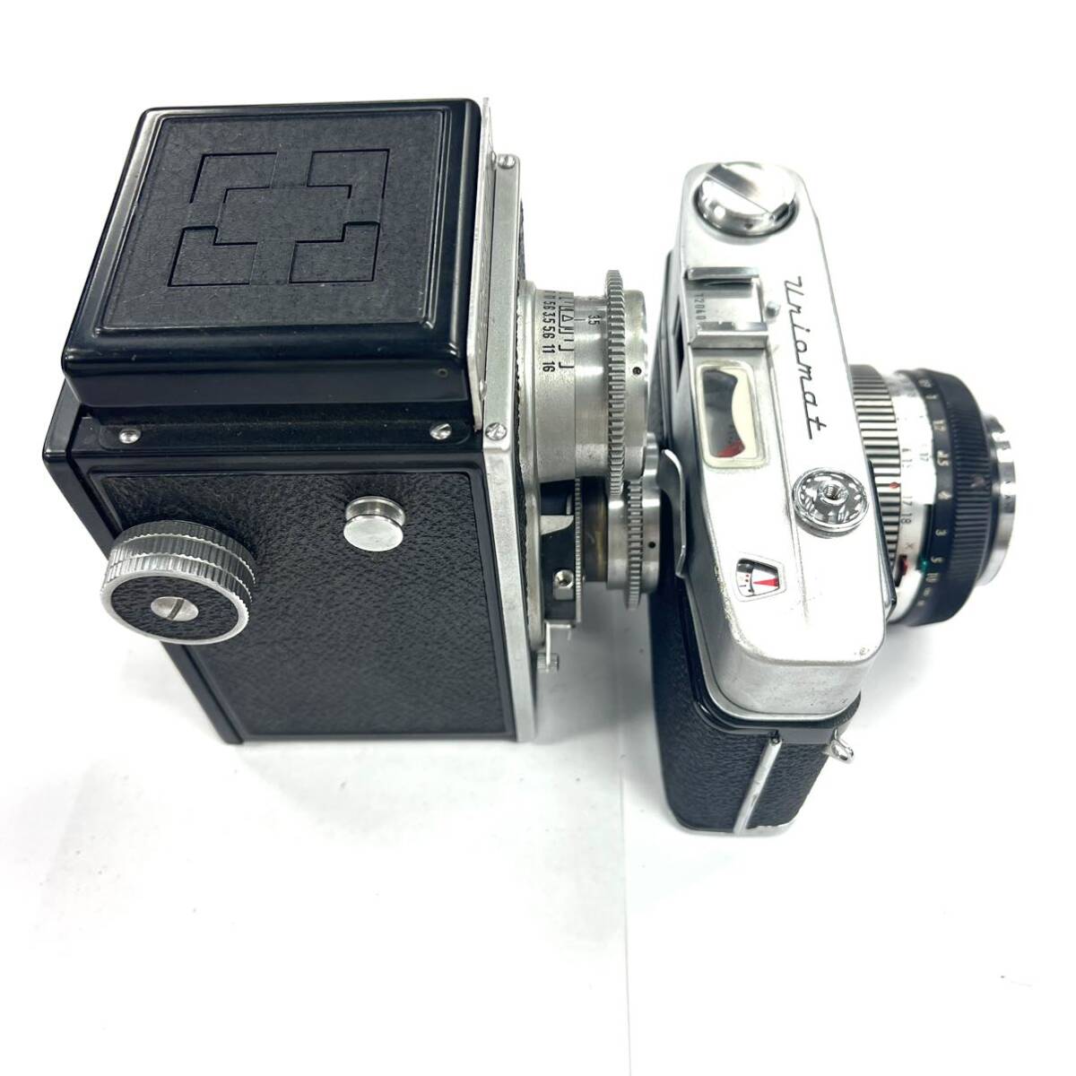 N281 フィルムカメラ 二眼レフカメラ ビデオカメラ レンズ まとめMINOLTA RICOHFLEX ELMO Canon ジャンク品 中古 訳あり_画像4
