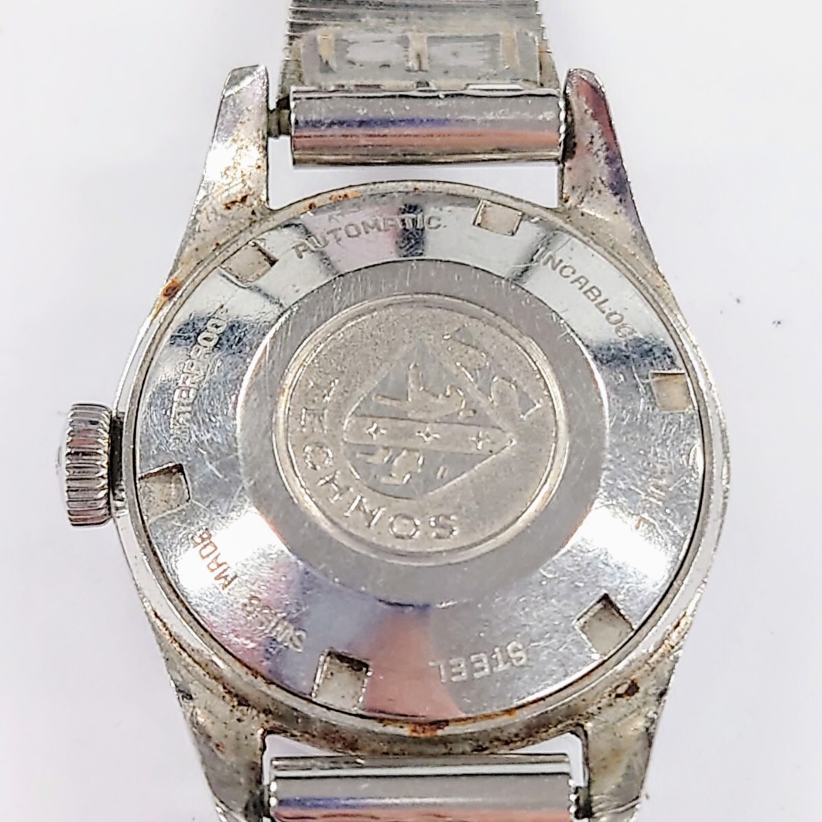 I591 腕時計 TECHNOS Fair Lady 25石 AUTOMATIC 25Jewels テクノス 中古 ジャンク品 訳あり_画像9