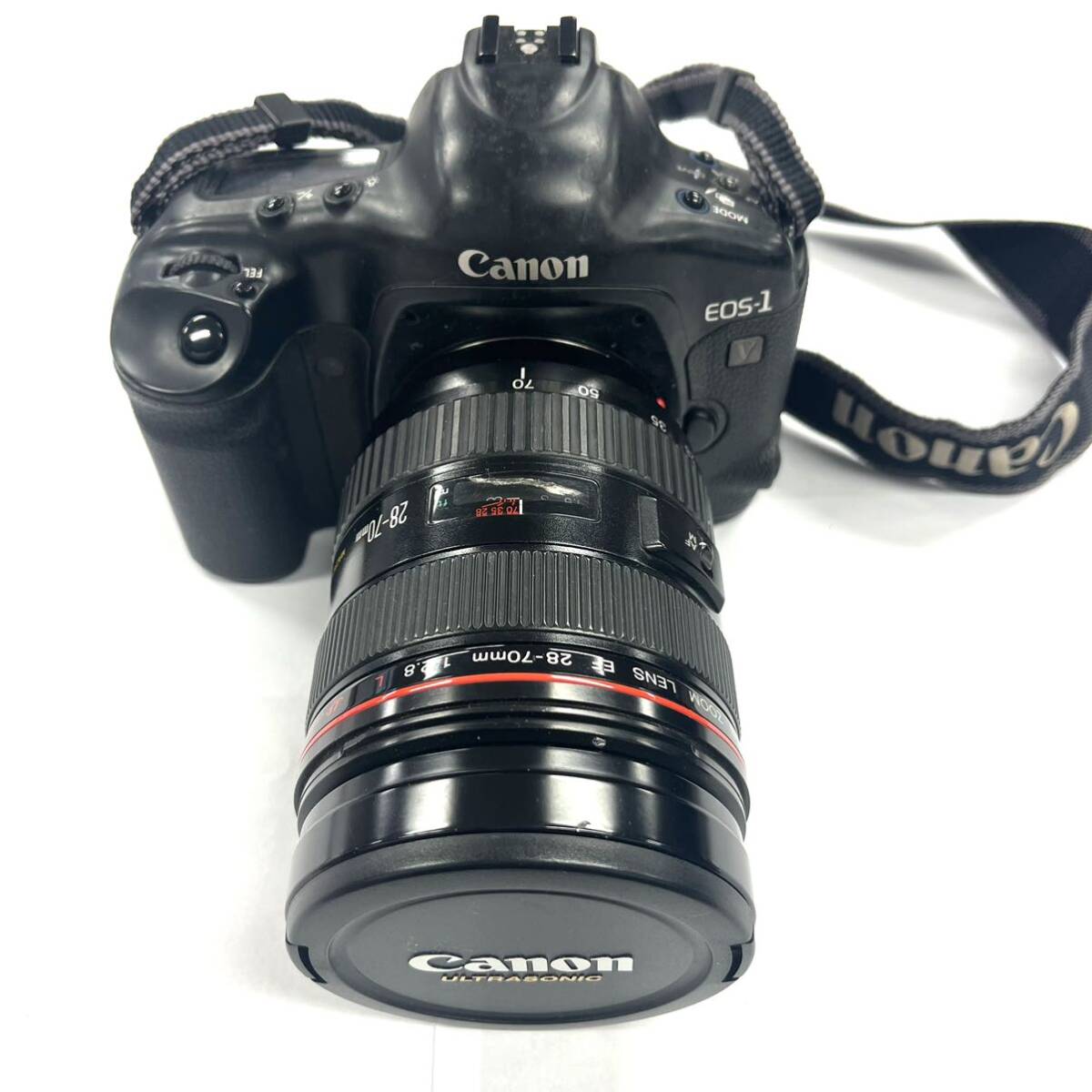 N290 フィルムカメラ Canon キャノン EOS-1 CANON ZOOM LENS EF 28-70mm 1:2.8 ULTRA SONIC ジャンク品 中古 訳あり_画像1