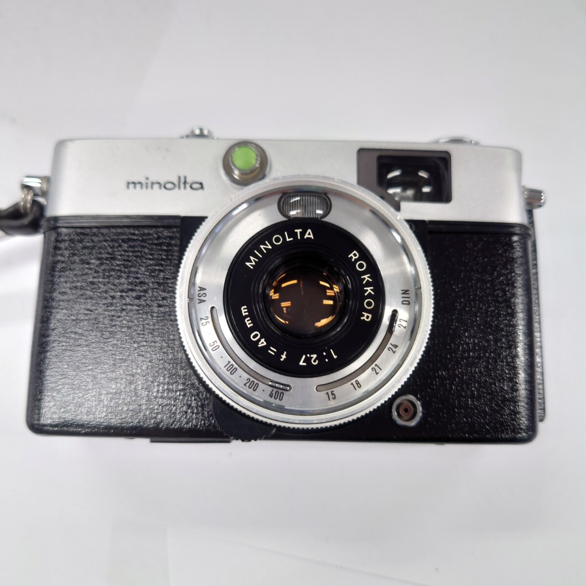 I672 フィルムカメラ MINOLTA HI-MATIC C ROKKOR 1:2.7 f=40mm ミノルタ 中古 ジャンク品 訳ありの画像2