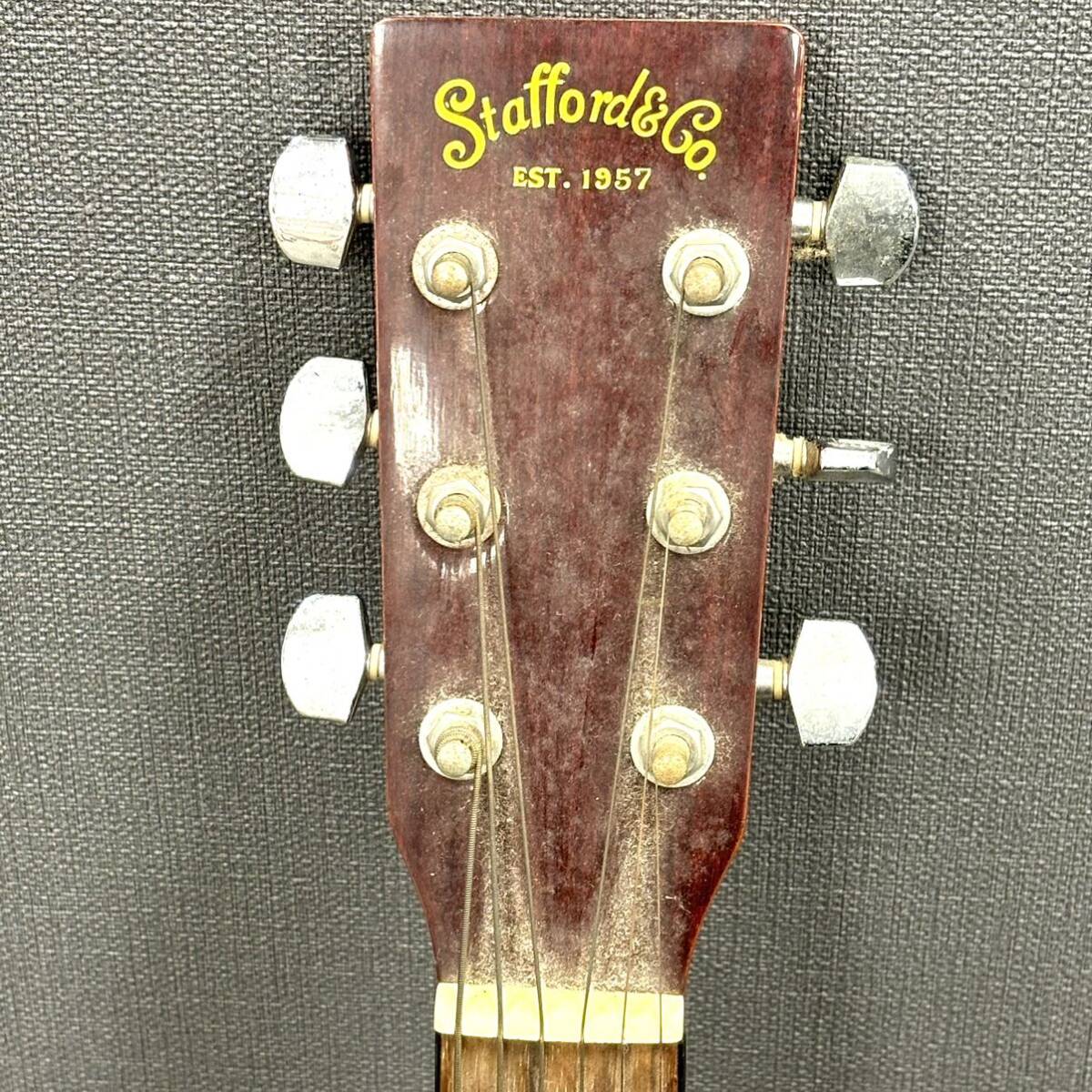 H2792 楽器 アコースティックギター ギター Stafford&Co. スタッフォード EST.1957 SF250M ジャンク品 中古 訳あり_画像3