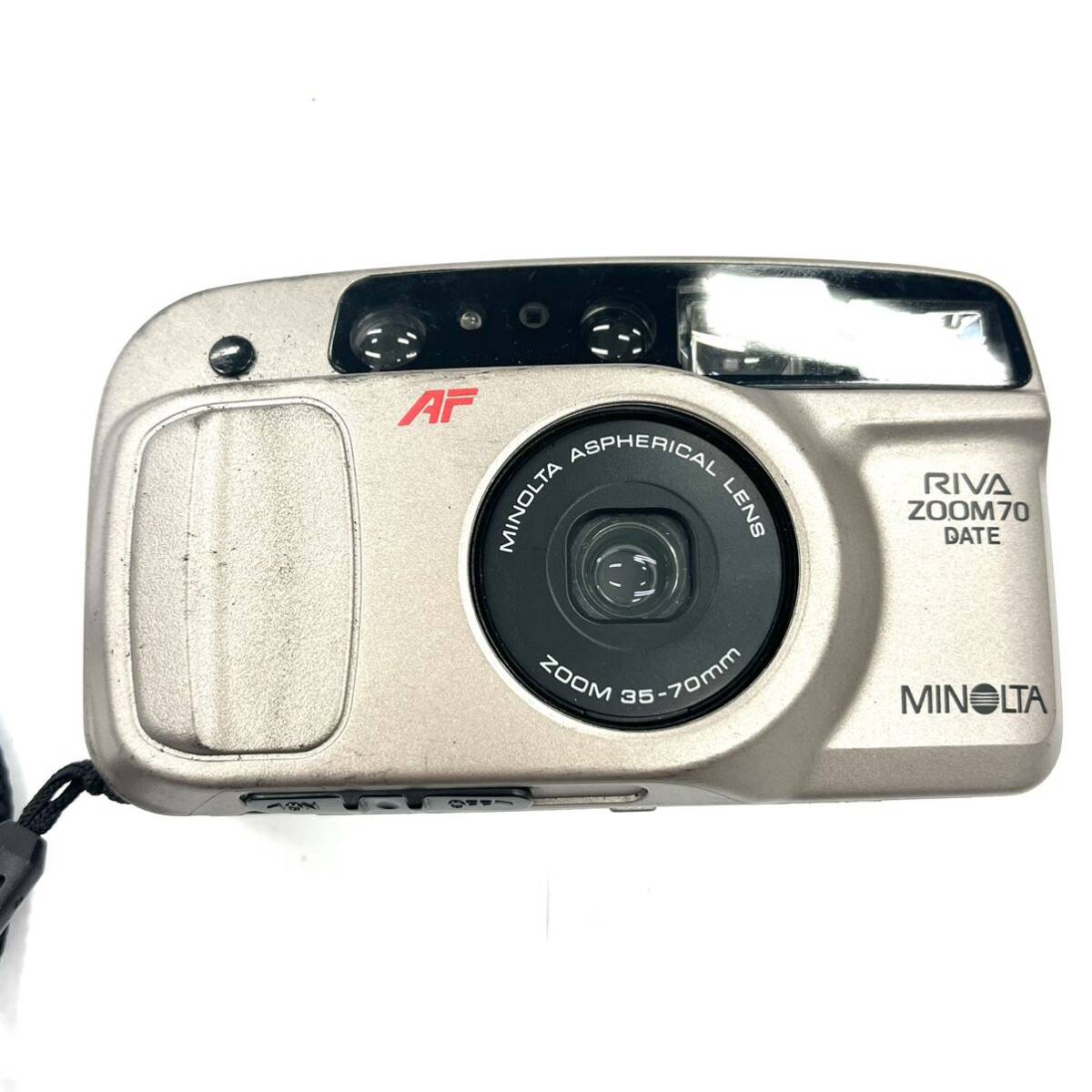 N342 フィルムカメラ ストロボ まとめ MINOLTA RIVA ZOOM 70 DETA ASPHERICAL LENS ZOOM35-70mm GT20s SUNPAK ジャンク品 中古 訳ありの画像2