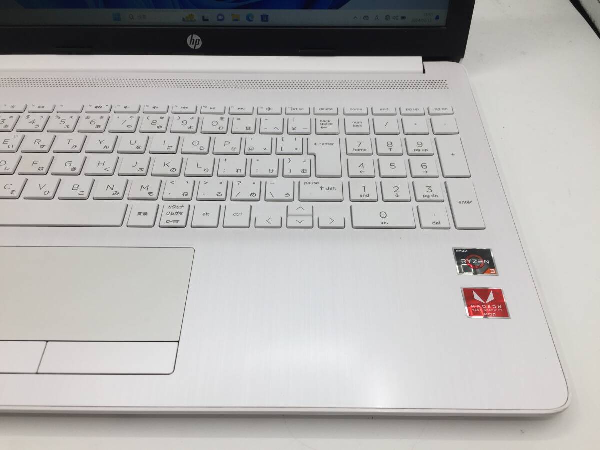 HP Laptop 15-db0178AU / Ryzen3 2200U / 8GB / M.2 SSD 256GB + HDD 1TB / 15.6 Full HD / Windows11 / カメラ / DVD / テンキー / 美品の画像5