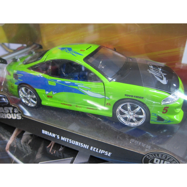 JADATOYS 1/24 The Fast and The Furious die-cast car BRIAN\'S 1955 MISTUBISHI ECLIPSE