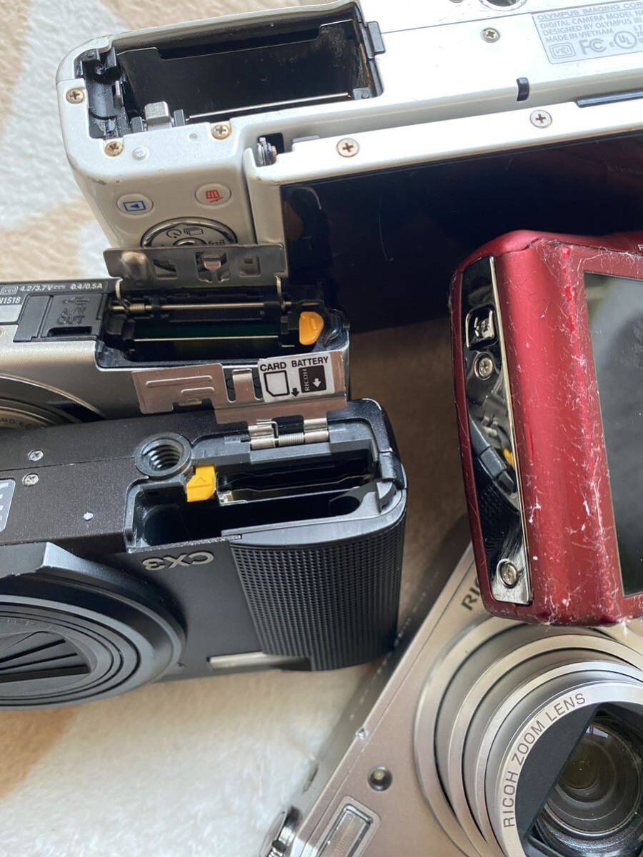 中古ジャンク３５個 デジタルカメラ ミラーレス 一眼カメラ フイルムカメラ 簡易清掃 Canon OLYMPUS Panasonic CASIO RICOH FUJIFILM SONY_画像10
