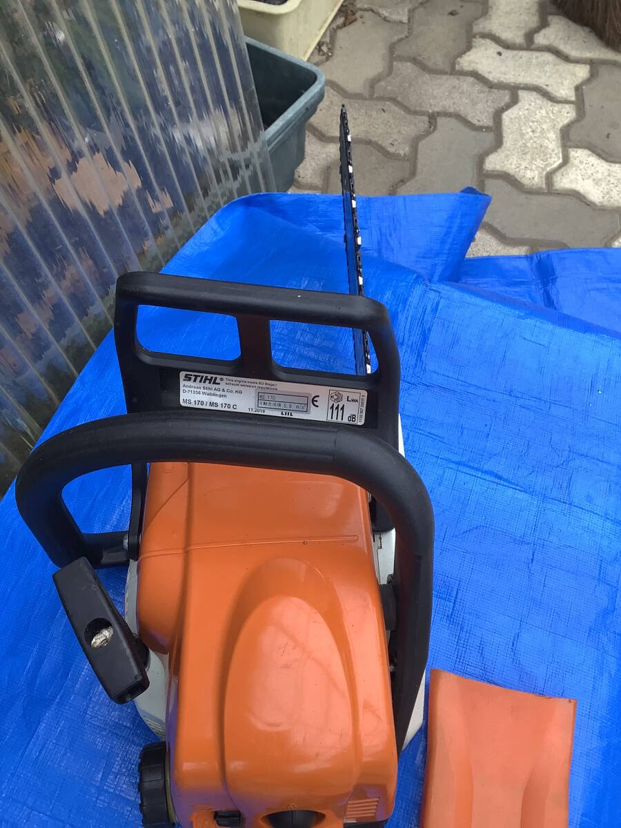 STIHL スチール　エンジンチェーンソー　MS170 中古、動作品_画像5