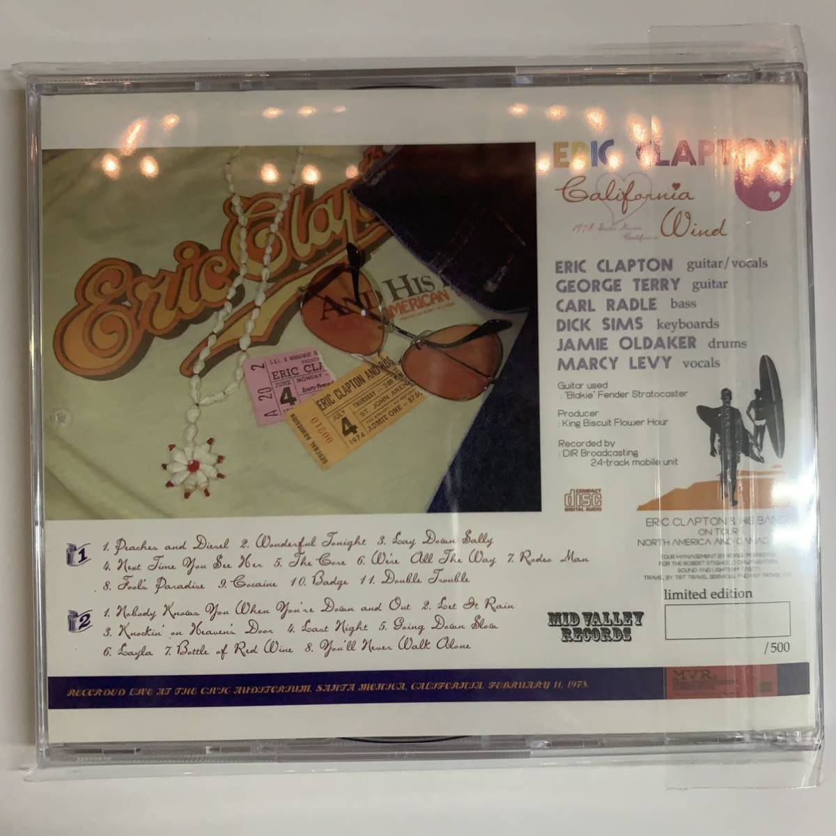 ERIC CLAPTON / CALIFORNIA WIND 2CD 1978 Santa Monica Soundboard Recording! 大特価！名音源を聴いてみてょ^_^ 早い者勝ち_画像2