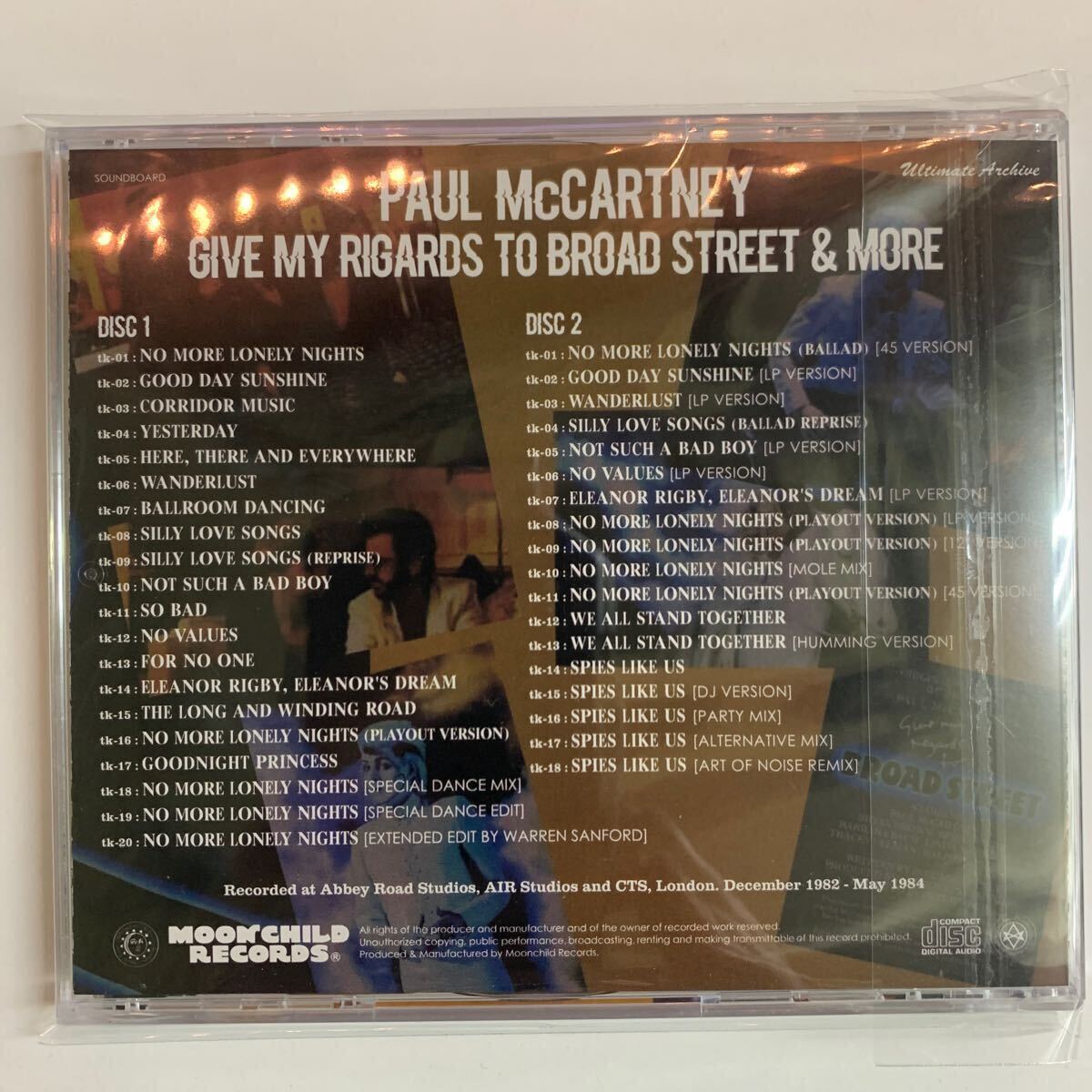 最新作！Paul McCartney / GIVE MY REGARDS TO BROAD STREET & MORE 毎度お馴染みの大人気シリーズ！ヤァ！ブロードストリート！隠れた名作_画像2