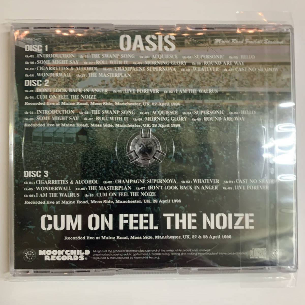 OASIS / CUM ON FEEL THE NOIZE (3CD) Moonchild Records コピー盤ではないニューマスター使用の超おすすめのやつです！久々の入荷！_画像2
